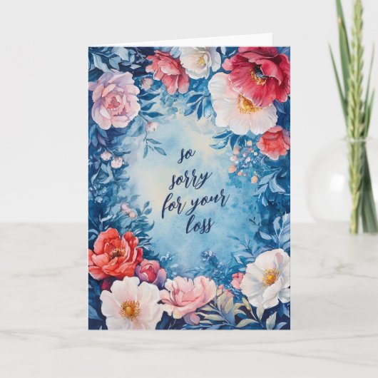 フローラに対する哀悼の意カスタム見 カード (正面)