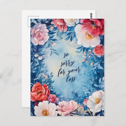 フローラに対する哀悼の意カスタム見 ポストカード (正面/裏面)
