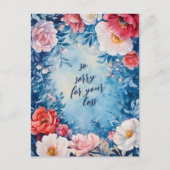 フローラに対する哀悼の意カスタム見 ポストカード (正面)