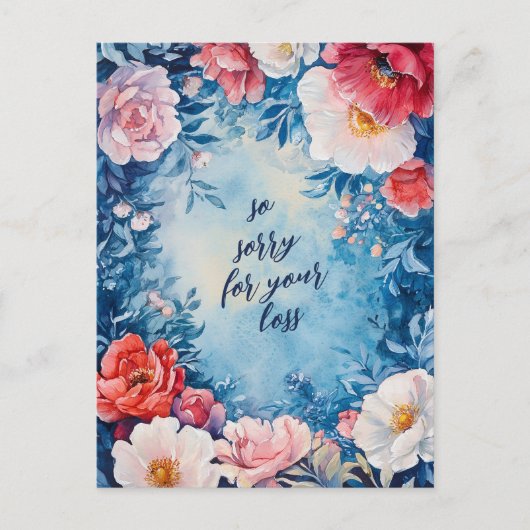 フローラに対する哀悼の意カスタム見 ポストカード (正面)