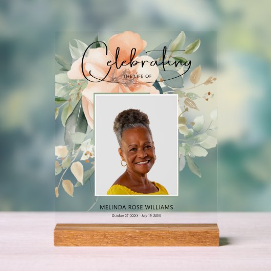 フローラのお祝い アクリルサイン (ニュートラル)