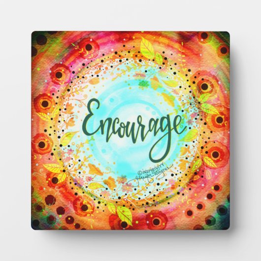 フローラのかわいらし刺激をお洒落促す フォトプラーク (正面)