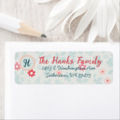 フローラのかわいらしCute Address Return Label ラベル (インサイチュ)