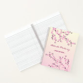 フローラのさくらんぼの花が名前と年を付け加える ノートブック (内部)