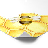 フローラのまわりにをテーマにした赤ちゃんシャワー歓迎サイン ポスター (角)