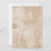 フローラのまわりにザクロックブライダルシャワー 招待状 (裏面)