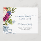 フローラのエレガント台本の移動 案内ポストカード (正面)