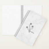 フローラのカスタマイズ可能な2025の旅 ノートブック (内側)