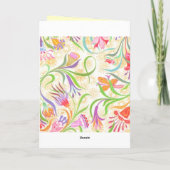 フローラのカスタマイズ カード (裏面)