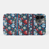 フローラのクリスマスハートを赤と緑 Case-Mate iPhoneケース (裏面(横))