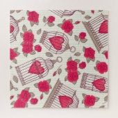 フローラのケージバラパターン ジグソーパズル (横)