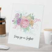 フローラのゲストブック結婚に署名 台座サイン (インサイチュ)