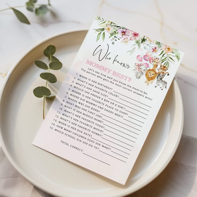 フローラのサファリの動物誰がママのゲームを知っ最高のている (クリエイターアップロード済み)