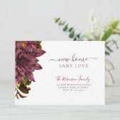 フローラのシックな動エレガントき 案内状 (スタンド正面)