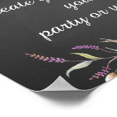 フローラのシャルボードパーティー署名を作成する ポスター (角)