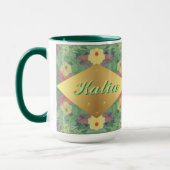 フローラのシンメトリ（名前の変更あり） マグカップ (左)