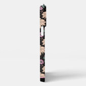 フローラのシームレスなパターンパーソナライズされたカラフル名 iPhoneケース (右側面)