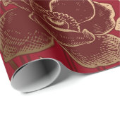 フローラのシームレスなパターンヴィンテージ春背景 ラッピングペーパー (ロールコーナー)