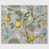 フローラのシームレスなパターン植物性の包装紙。 ラッピングペーパー (フラット)