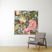 フローラのシームレスなパターン、背景、インアートノー タペストリー (インサイチュ(横))