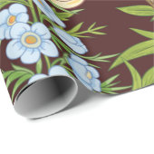 フローラのシームレスなパターン、背景、インアートノー ラッピングペーパー (ロールコーナー)