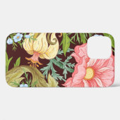 フローラのシームレスなパターン、背景、インアートノー Case-Mate iPhoneケース (裏面 (横))