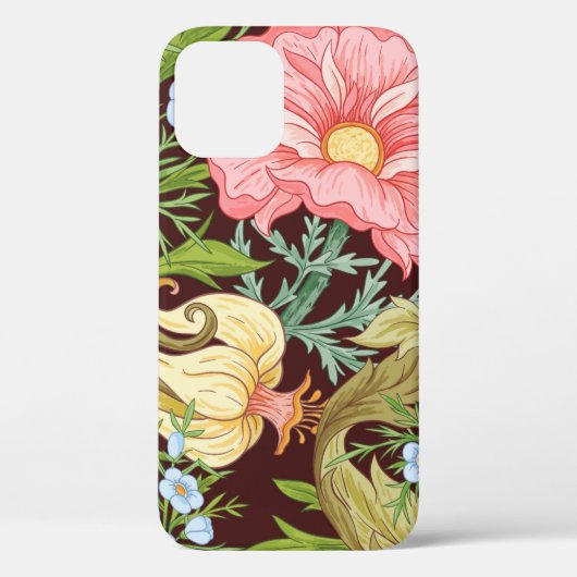 フローラのシームレスなパターン、背景、インアートノー Case-Mate iPhoneケース (裏面)