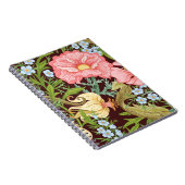 フローラのシームレスなパターン、背景(In art no) ノートブック (右側)