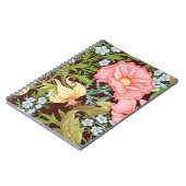 フローラのシームレスなパターン、背景(In art no) ノートブック (左側)