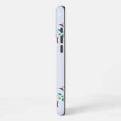 フローラのシームレスなパターン iPhoneケース (左側面)