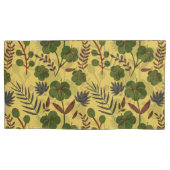 フローラのシームレスな模様の花と蝶 枕カバー (正面左)