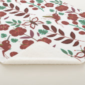 フローラのシームレスな模様 シェルパブランケット (3/4)