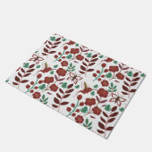 フローラのシームレスな模様 ドアマット (アングル)