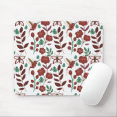 フローラのシームレスな模様 マウスパッド (マウス)