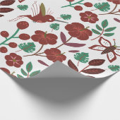 フローラのシームレスな模様 ラッピングペーパー (角)