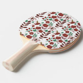 フローラのシームレスな模様 卓球ラケット (正面アングル)