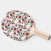 フローラのシームレスな模様 卓球ラケット (横)