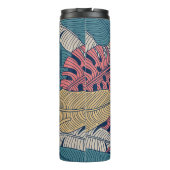 フローラのシームレス葉なパターン熱帯の背 タンブラー (裏面)