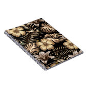 フローラのシームレス葉なパターン熱帯の背 ノートブック (右側)