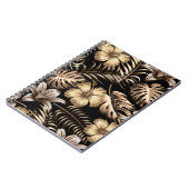 フローラのシームレス葉なパターン熱帯の背 ノートブック (左側)