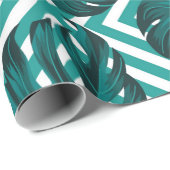 フローラのシームレス葉なパターン熱帯の背 ラッピングペーパー (ロールコーナー)