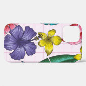 フローラのシームレス葉なパターン熱帯の背 Case-Mate iPhoneケース (裏面 (横))