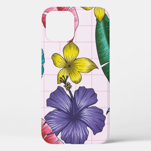 フローラのシームレス葉なパターン熱帯の背 Case-Mate iPhoneケース (裏面)