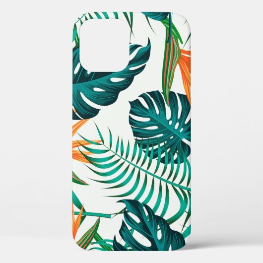 フローラのシームレス葉なパターン熱帯の背 Case-Mate iPhoneケース (裏面)