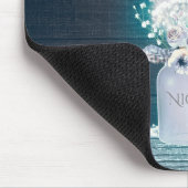 フローラのジャールとブルーストリングライト素朴 マウスパッド (コーナー)