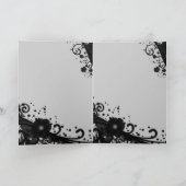 フローラのスクロールとテクスチャおめでとう カード (内部)