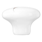 フローラのスケッチ水の色パーソナライズされた セラミックノブ (側面)