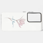 フローラのスケッチ水の色パーソナライズされた SAMSUNG GALAXYケース (左側面)