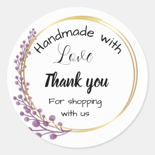 フローラのステッカー ラウンドシール (正面)