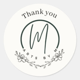 フローラのステッカー ラウンドシール